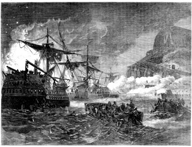 P313 The Siege of Gibraltar by the Allied Forces of France and Spain