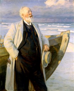 P.S. Krøyer, Holger Drachmann, 1895, Skm444, Skagens Kunstmuseer
