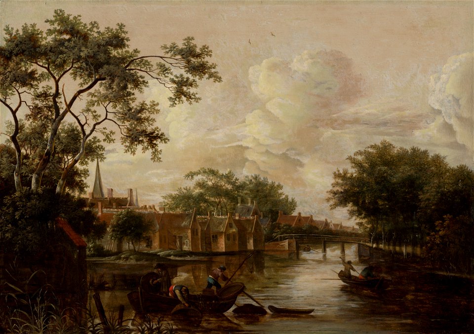 P. van Mase - Town with River - O 894 - Slovak National Gallery