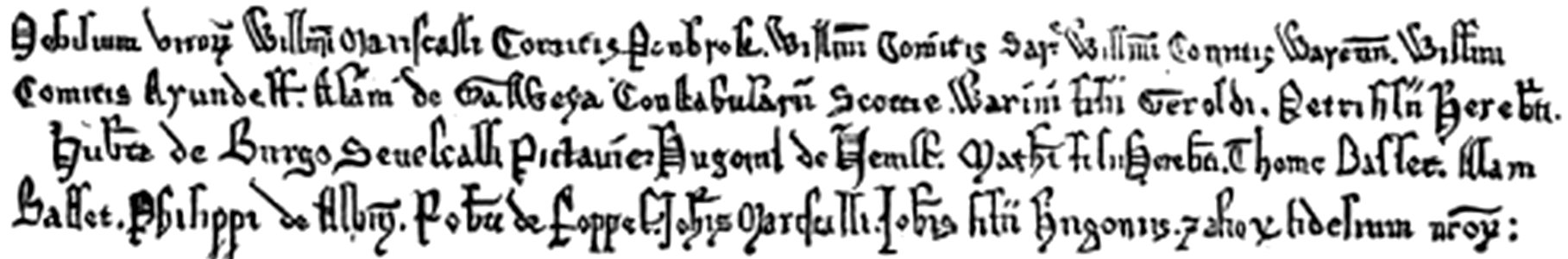 P260-Specimen of the Writing of Magna Charta