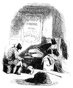 P212--Martin Chuzzlewit (Phiz)--tapley finds jolly subject