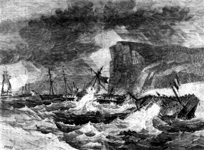 P277 Wreck of the French Transports on the Coast of Jersey