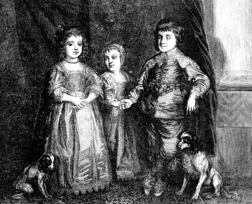 P193 The Children of Charles I. From a Painting by Vandyke