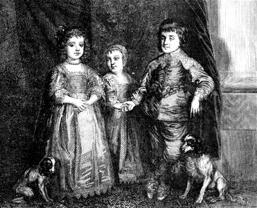 P193 The Children of Charles I. From a Painting by Vandyke