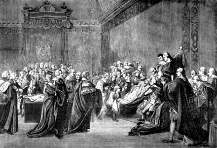 P199 Fatal Attack of the Earl of Chatham in the House of Lords