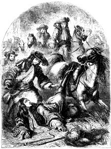 P163 William III. Thrown from his Horse near Hampton Court