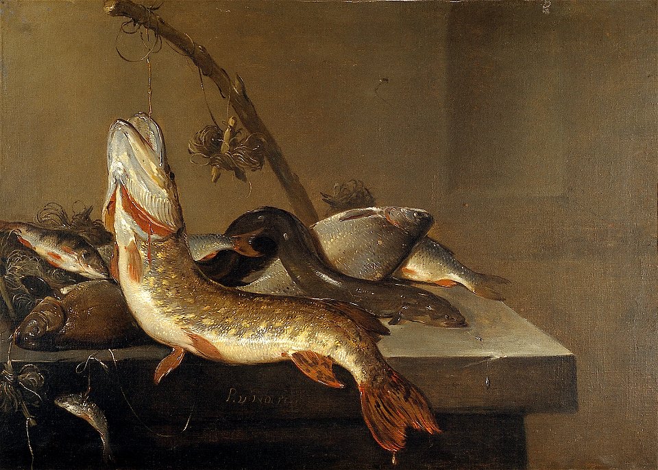 P.P. van Noort - Stilleven met vis - NK2476 - Delft Municipal Museums