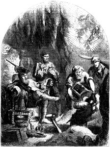 P133 Captain Kydd Concealing Treasure in a Cavern