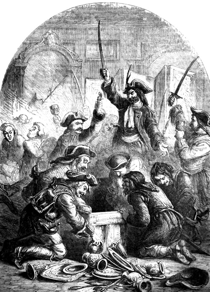 P235 Paul Jones and his crew Plundering the House of the Earl of Selkirk