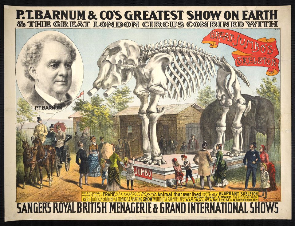 P.T. Barnum & Co.'s greatest show on earth & the great London circus combined with Sanger's Royal British menagerie & grand international shows LCCN2012645423