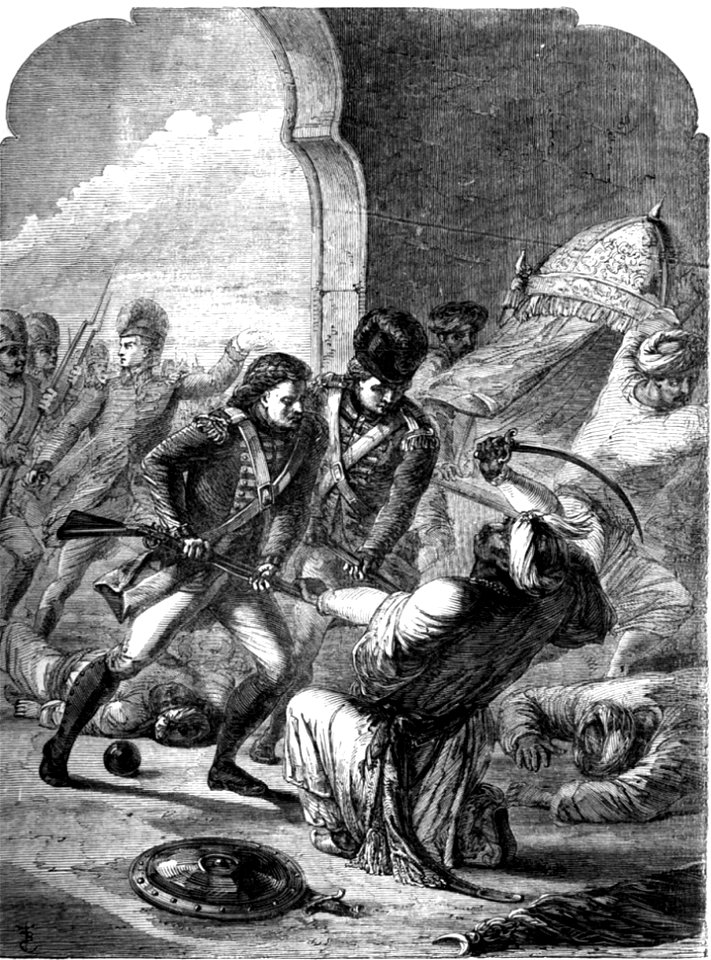 P181 DEATH OF TIPPOO SAHIB AT THE BATTLE OF SERINGAPATAM