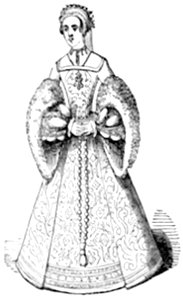 P130b Costume of an English Lady in the time of Henry VIII