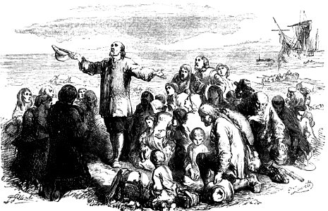 P373 Exiled Nonconformists Landing in America