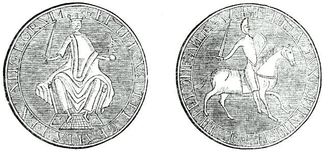 P177a-Great Seal of Henry II. Free illustration for personal and commercial use.