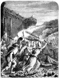 P451 ATTACK UPON THE BASTILLE BY THE REVOLUTIONISTS OF PARIS
