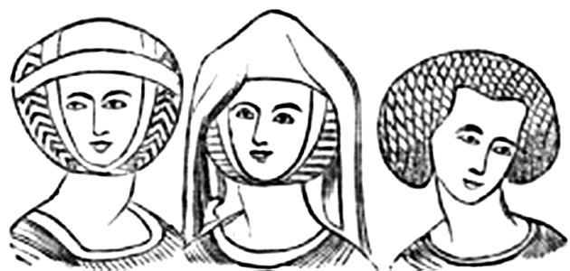 P479-Head-dresses of the Time of Henry III