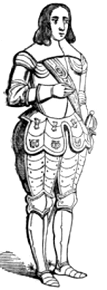 P407a An Officer in a suit of Armour date 1641