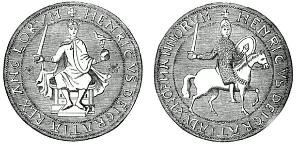 P148-Great Seal of Henry I. Free illustration for personal and commercial use.