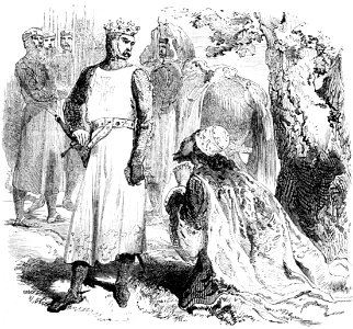 P217-Isaac of Cyprus praying Coeur-de-Lion for the restoration of his Daughter