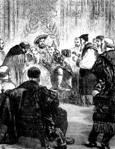 P241-Henry VIII. delivering the Translated Bible to his Lords