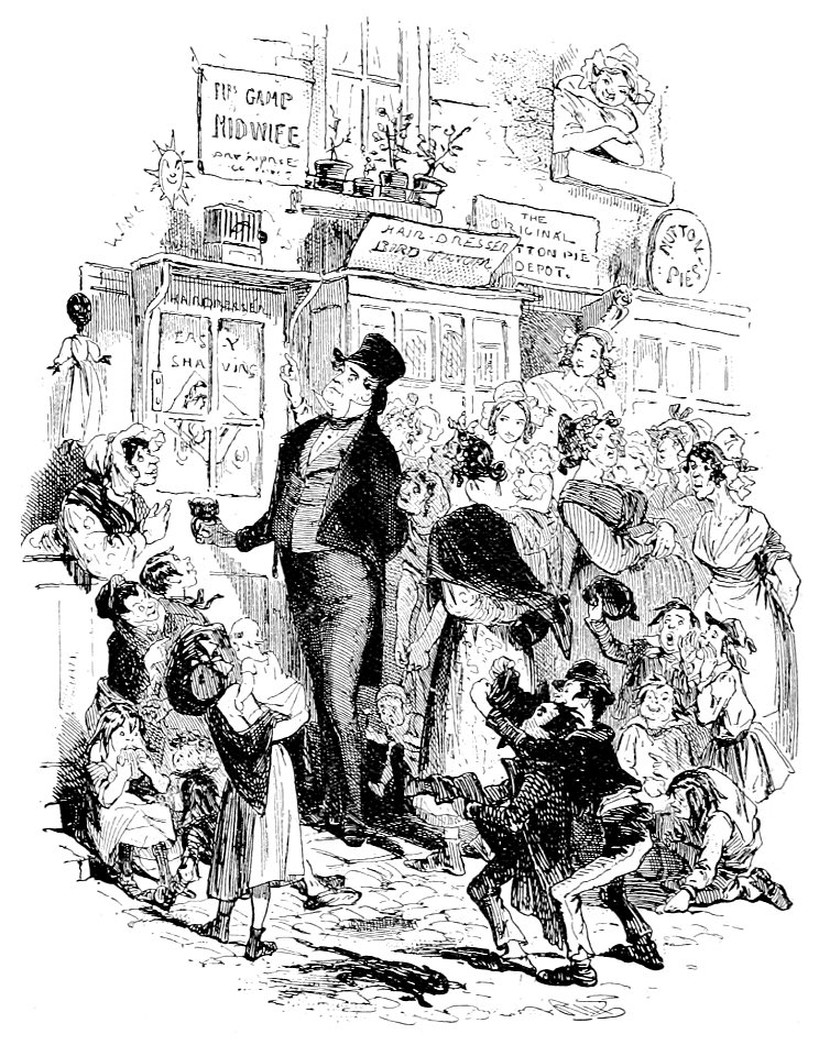 P235--Martin Chuzzlewit (Phiz)--pecksniff on his mission