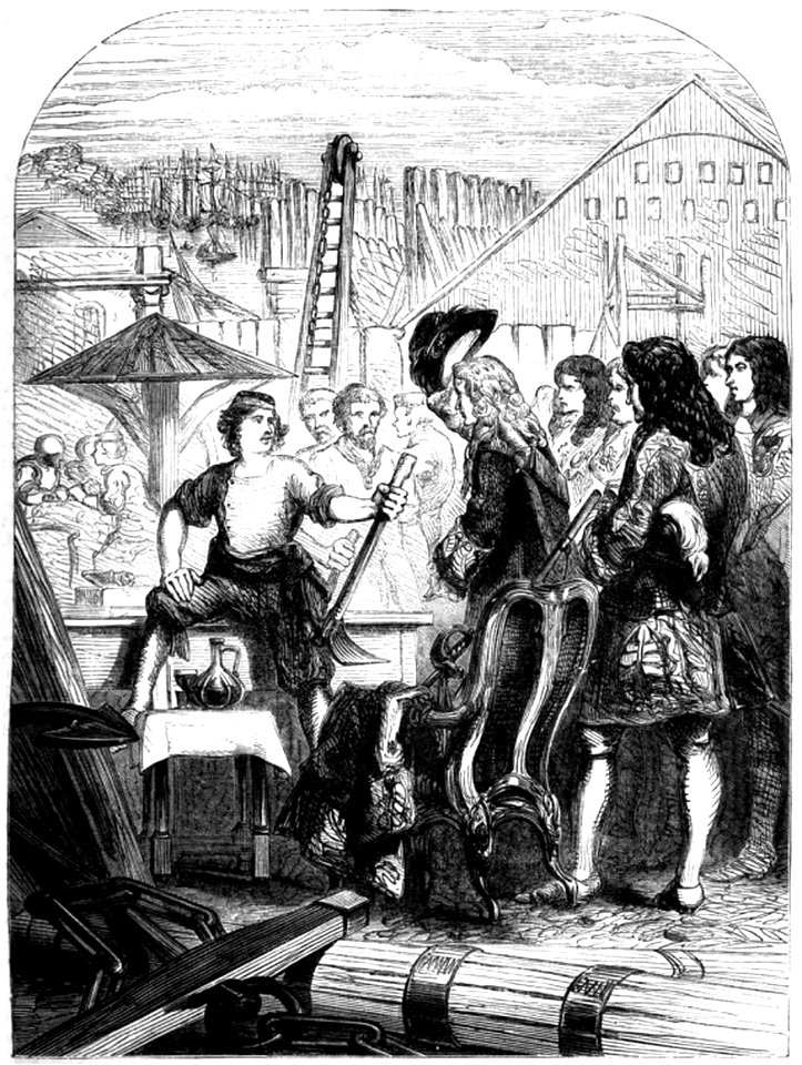 P121 Peter the Czar receiving Visitors in the Dockyard