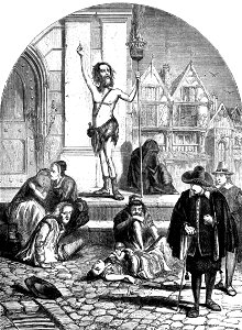P433 The Great Plague, 1665. The Enthusiast Denouncing London
