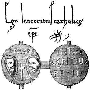 P164-Signature and Seal of Innocent II