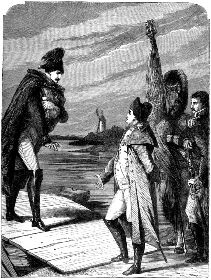 P310 MEETING OF NAPOLEON BUONAPARTE AND THE EMPEROR ALEXANDER OF RUSSIA AT TILSIT