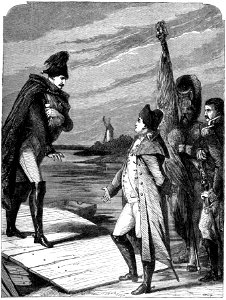 P310 MEETING OF NAPOLEON BUONAPARTE AND THE EMPEROR ALEXANDER OF RUSSIA AT TILSIT