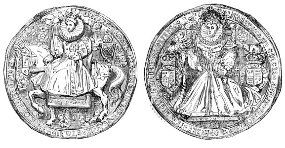 P408 Great Seal of Queen Elizabeth