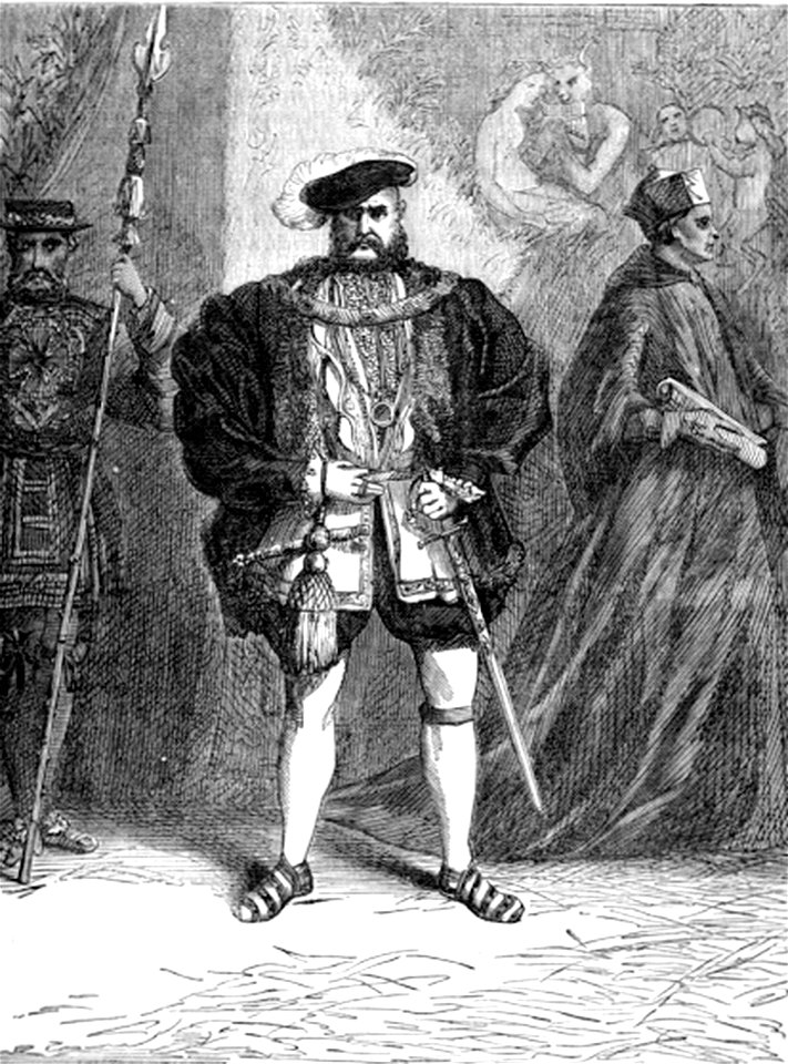 P143-King Henry VIII. retiring from Council