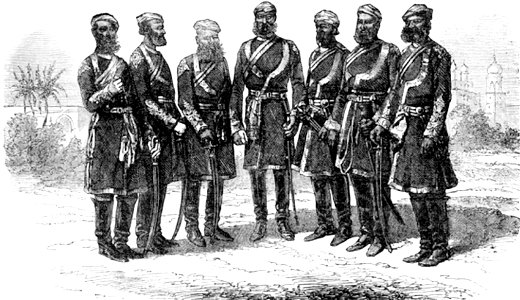 P547b NATIVE OFFICERS OF THE BOMBAY ARMY. 1818