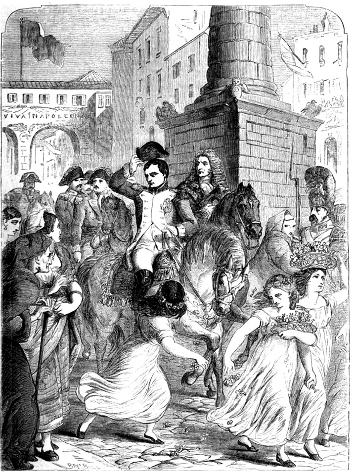 P253 NAPOLEON THE FIRST ENTERING THE CITY OF MILAN