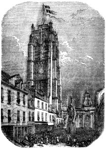P432 Clock Tower at Dunkirk. A Procession of Giants
