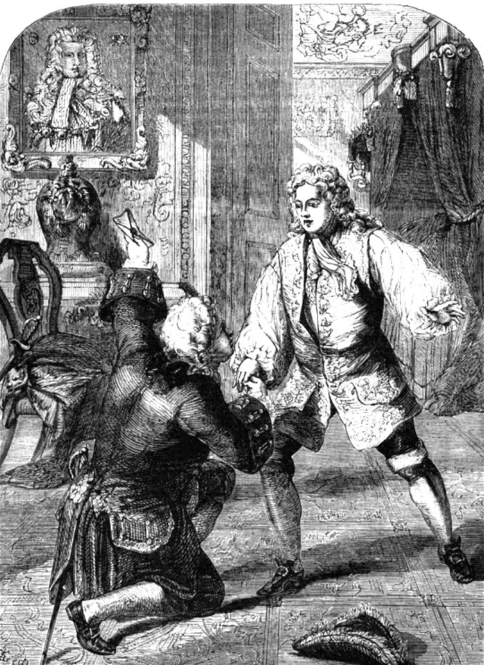 P409 George II. Receiving from Walpole Intelligence of his Father's Death