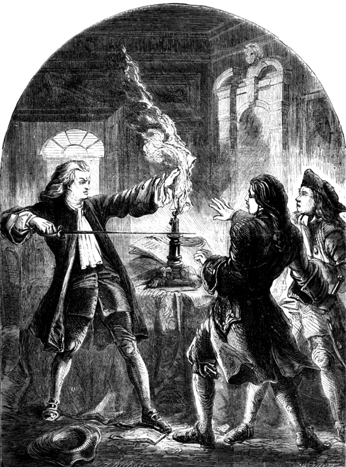 P391 Kelly, the Non-Juring Clergyman, Destroying the Treasonable Papers