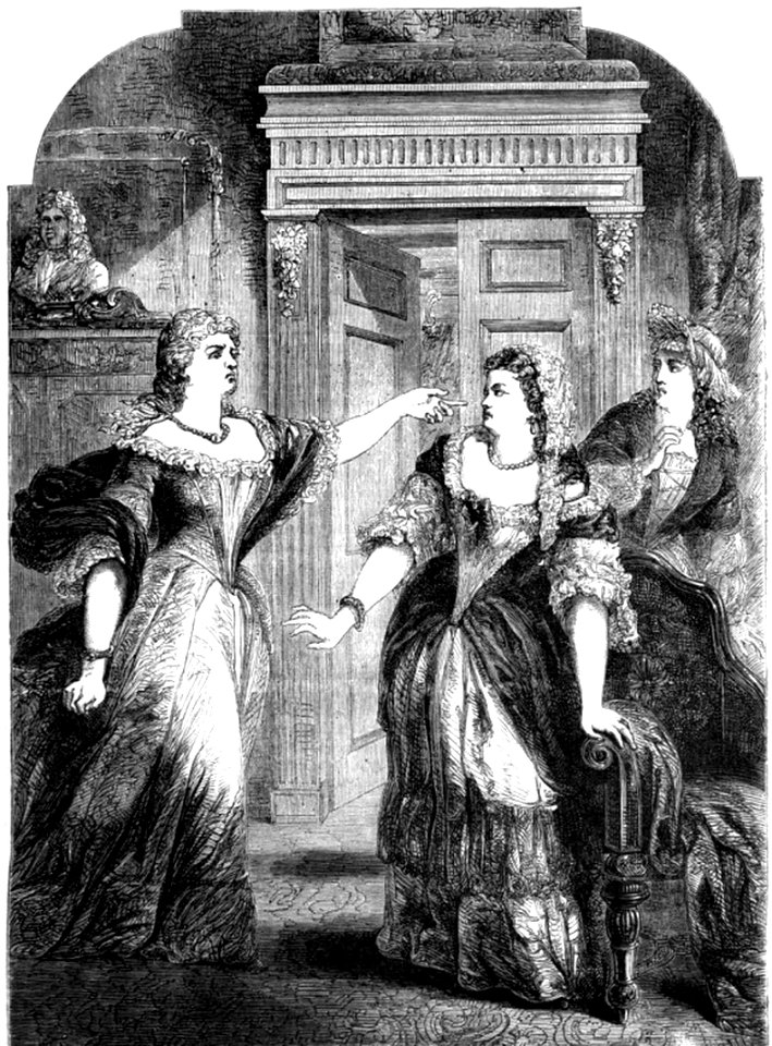 P247 The Duchess of Marlborough Upbraiding Queen Anne and Mrs. Masham