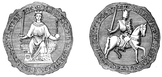 P267-Great Seal of Henry III. Free illustration for personal and commercial use.