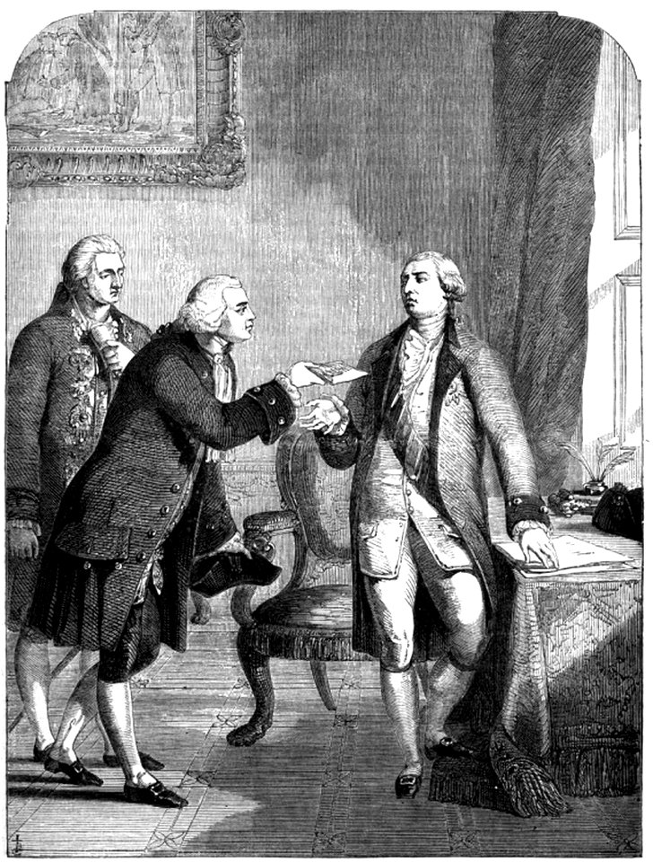 P319 John Adams 1st American Ambassador to English Court, Presented to King George III