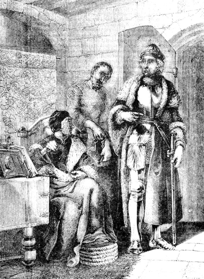 P619-Warwick visiting King Henry VI in the Tower