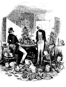 P460--Martin Chuzzlewit (Phiz)--mysterious installn of pinch