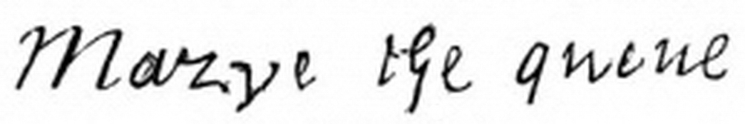 P358b Autograph of Queen Mary