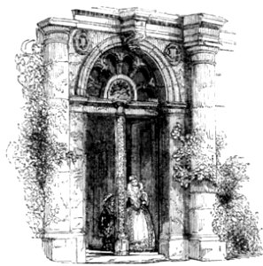 P606a Entrance from the Courtyard of Burghley House