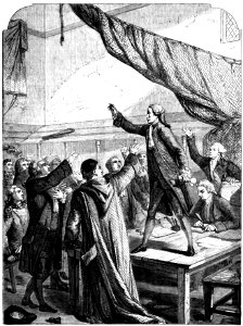 P433 MEETING OF THE REVOLUTIONARY LEADERS IN THE TENNIS COURT