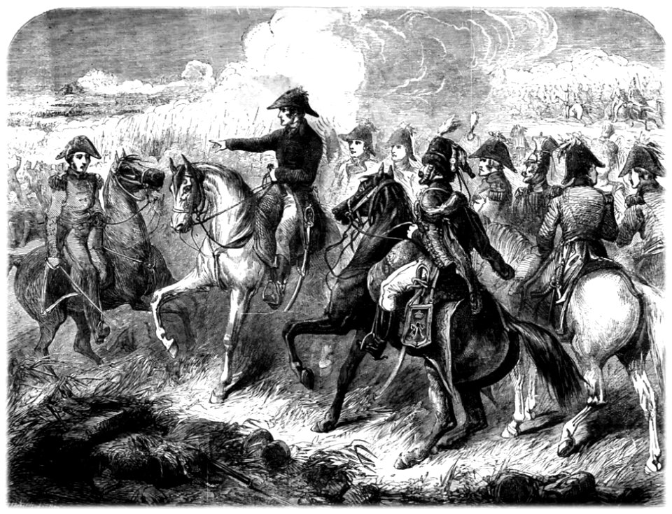 P499 THE DUKE OF WELLINGTON ON THE FIELD OF WATERLOO 1815