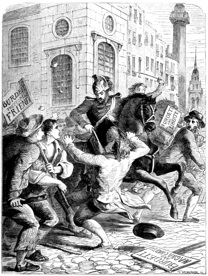 P385 AN INCIDENT IN THE BURDET RIOTS 1810