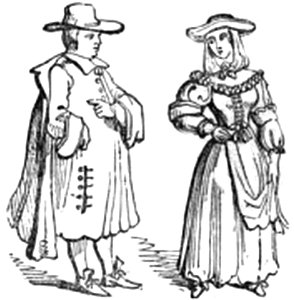 P605b Tradesman and his wife. James II