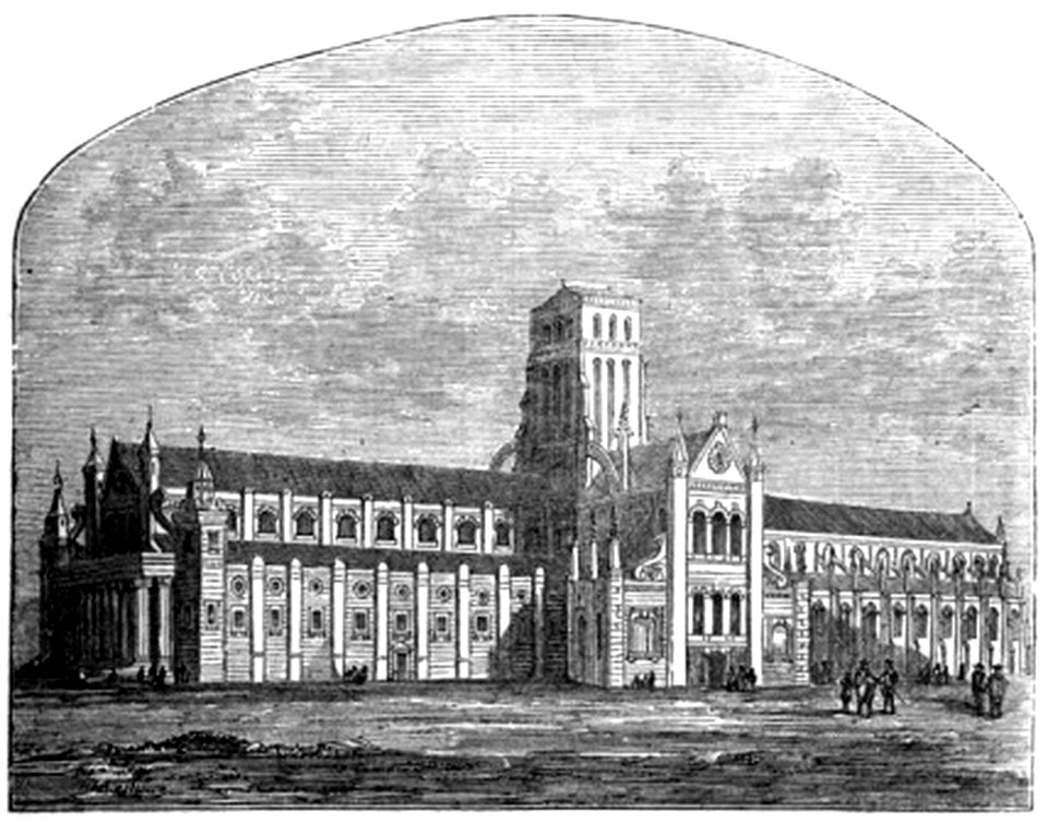 P397b West Front of Old St. Paul's, restored by Inigo Jones