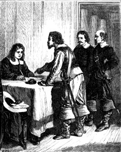 P361 Richard Cromwell signing his Abdication